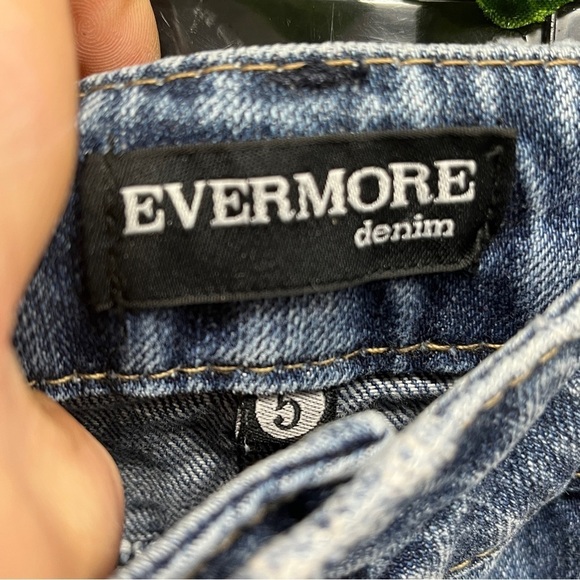Evermore denim destressed style short skirt size 5 - Picture 9 of 11